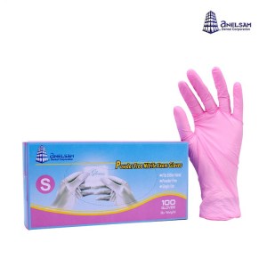 GUANTES ROSAS DE NITRILO CHICO ANELSAM
