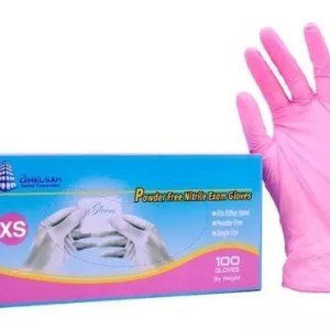 GUANTES ROSAS DE NITRILO EXTRACHICO ANELSAM