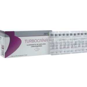 TURBOCAINA VIDRIO ARTICAINA 4% CON EPINEFRINA CARTUCHO CON 50 PZS