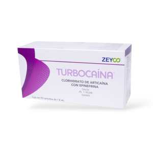 TURBOCAINA PLASTICO ARTICAINA 4 CON EPINEFRINA CARTUCHO