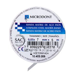 BANDA MATRIZ ACERO INOXIDABLE 5X7MMX1MM